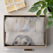 Papier Mousseline Peinture de Saluki (Faune) - Cute Original Chien A (Cadeau)