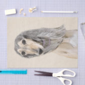 Papier Mousseline Peinture de Saluki (Faune) - Cute Original Chien A (Artisanat)