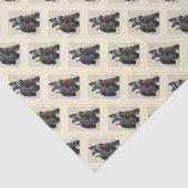 Papier Mousseline Peinture de Terrier d'écossais - art original (Détail)