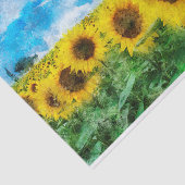 Papier Mousseline Peinture de tournesols (Détail)