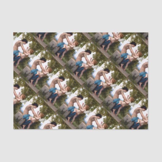 Papier Mousseline Peinture de Valentine Bouguereau (Recto)