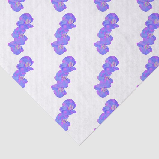 Papier Mousseline Peinture d'orchidée violette violette (Détail)