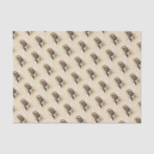 Papier Mousseline Peinture d'Otterhound - Joli art original de chien