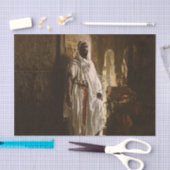 Papier Mousseline Peinture en chef maure africaine Portrait (Artisanat)