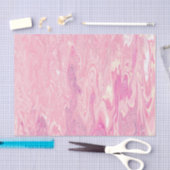 Papier Mousseline Peinture en marbre blanc rose moderne Design abstr (Artisanat)