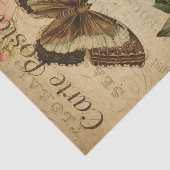 Papier Mousseline Peinture Ephemera Papillon Caterpillar Découpage (Détail)