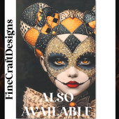 Papier Mousseline Peinture faciale BU2 en arlequin gras