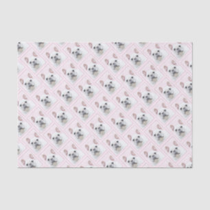 Papier Mousseline Peinture française de Bulldog (Crème/Blanc)