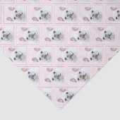 Papier Mousseline Peinture française de Bulldog (Crème/Blanc) (Détail)