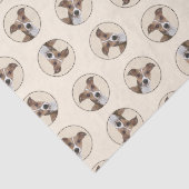 Papier Mousseline Peinture grecque italienne Sable art original chie (Détail)