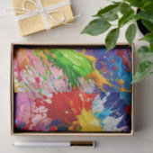 Papier Mousseline Peinture humide colorée design (Cadeau)