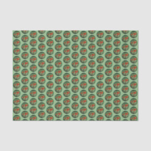 Papier Mousseline Peinture indienne de pinceau - Art Fleur original