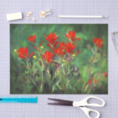 Papier Mousseline Peinture indienne Peinture Art Fleur sauvage origi (Artisanat)