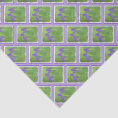 Papier Mousseline Peinture Iris Violet - Art Fleur Originale (Détail)