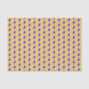 Papier Mousseline Peinture Iris Violet - Art Fleur Originale