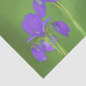 Papier Mousseline Peinture Iris Violet - Art Fleur Originale (Détail)