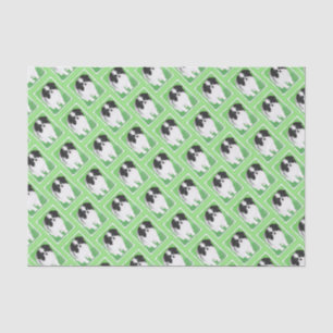 Papier Mousseline Peinture japonaise de chiot - Art original de chie