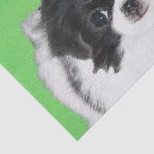 Papier Mousseline Peinture japonaise de chiot - Art original de chie (Détail)