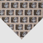 Papier Mousseline Peinture Keeshond Playtime - Jolie art original ch (Détail)