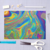 Papier Mousseline Peinture marbrée (Artisanat)