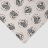 Papier Mousseline Peinture mastiff anglais Brindle art original chie (Détail)