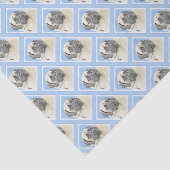 Papier Mousseline Peinture mastiff anglaise (Fawn) - Art original de (Détail)