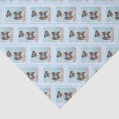 Papier Mousseline Peinture (miniature) de Schnauzer - chien original (Détail)