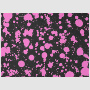 Papier Mousseline Peinture noire et flouchia