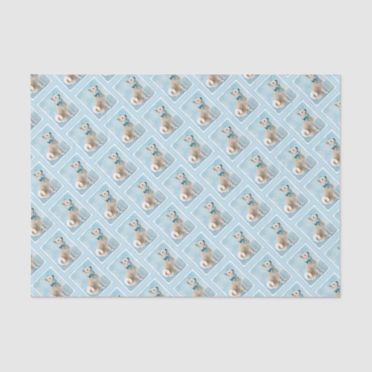 Papier Mousseline Peinture norvégienne Buhund - jolie art original c (Recto)