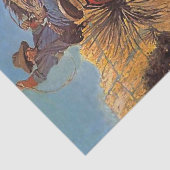 Papier Mousseline Peinture occidentale "Cheval qui saute du serpent" (Détail)