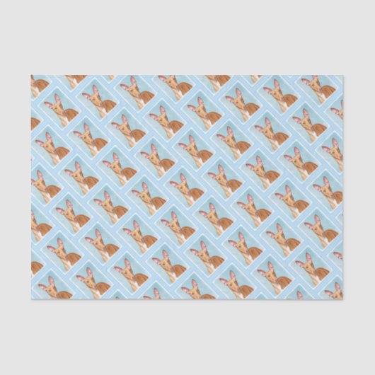 Papier Mousseline Peinture Pharaon Hound - Cute Original Chien Art (Recto)