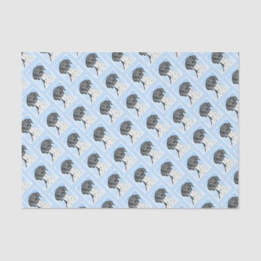 Papier Mousseline Peinture pointeur germanique - Art original (Recto)