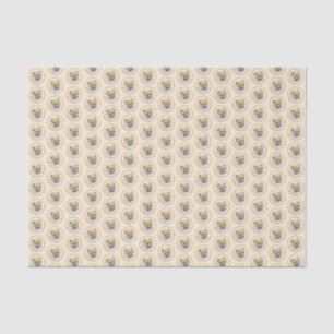 Papier Mousseline Peinture Poméranienne (orange) - Art Chien origina