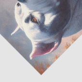 Papier Mousseline Peinture rétro Dogo Argentino (Détail)