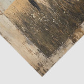 Papier Mousseline Peinture rustique d'une vache dans une prairie écl (Détail)