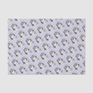 Papier Mousseline Peinture Shih Tzu - Cute Original Chien Art