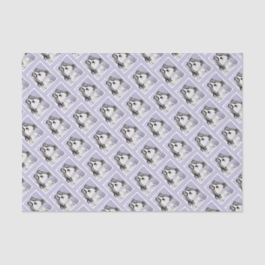 Papier Mousseline Peinture Shih Tzu - Cute Original Chien Art (Recto)