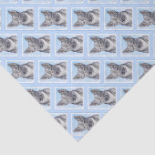 Papier Mousseline Peinture Suédoise Vallhund - Cute Original Chien A (Détail)