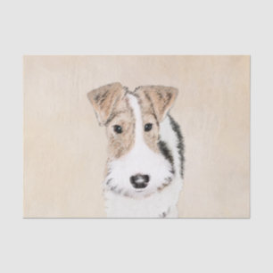 Papier Mousseline Peinture Terrier de Renard de fil - Cute Original 
