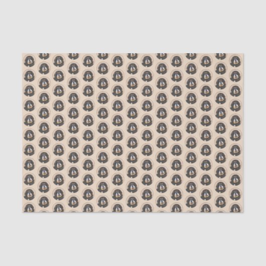 Papier Mousseline Peinture Tibétaine Mastiff - Joli art original chi (Recto)