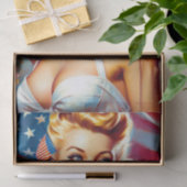 Papier Mousseline Peinture vintage américaine pour filles (Cadeau)