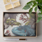 Papier Mousseline Peinture vintage Iguana sans fil (Cadeau)