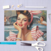 Papier Mousseline Peinture vintage magnifique pour fille (Artisanat)