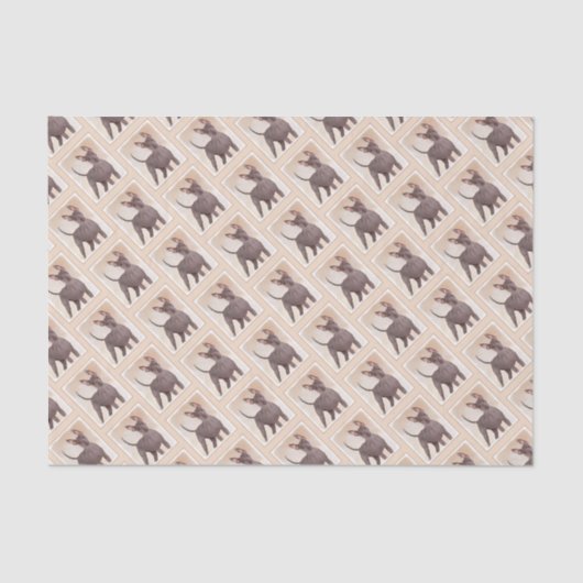 Papier Mousseline Peinture Xoloitzcuintli - Cute Original Chien Art (Recto)