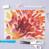 Papier Mousseline Peintures florales abstraites 5 d'aquarelle (Artisanat)