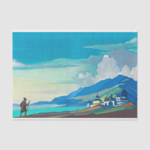 Papier Mousseline Pèlerin de la ville radiante par Nicholas Roerich