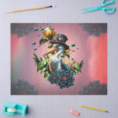 Papier Mousseline Pélican drôle avec casquette steampunk (Artisanat)