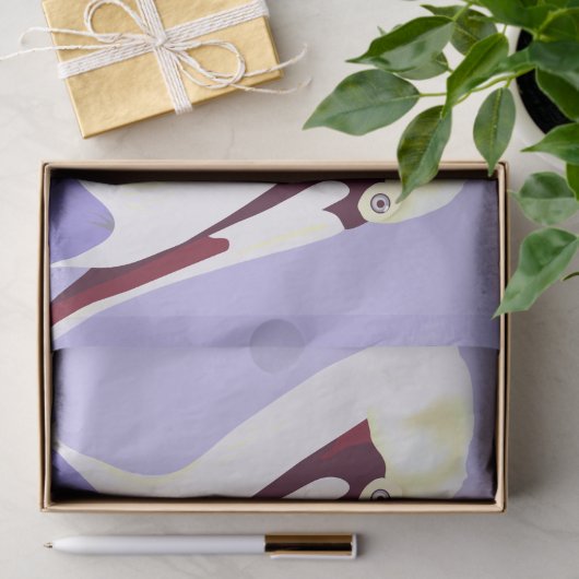 Papier Mousseline Pélicans - Découpage (Cadeau)