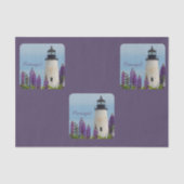 Papier Mousseline Pemaquied Point Plum Lighthouse Decoupage (Recto)