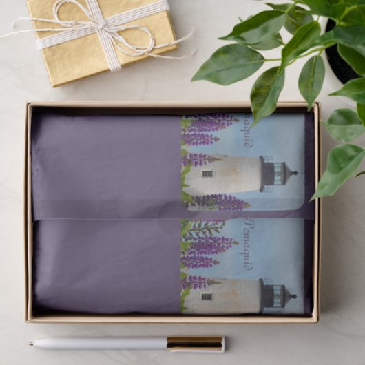 Papier Mousseline Pemaquied Point Plum Lighthouse Decoupage (Cadeau)